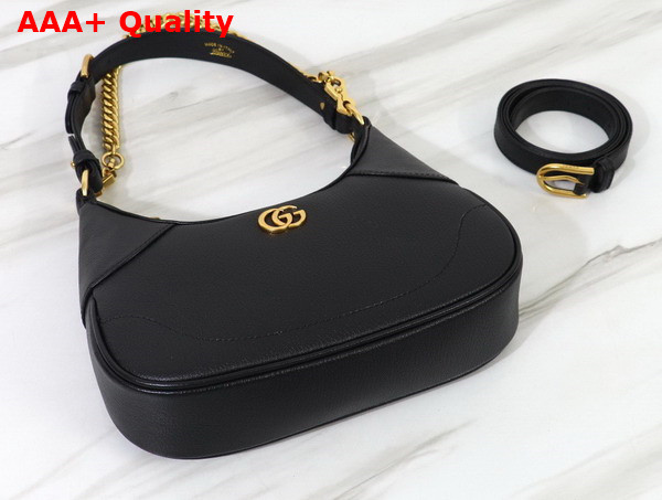 Gucci Aphrodite Small Shoulder Bag in Black Leather 731817 Replica