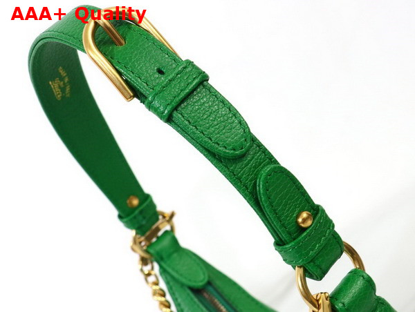 Gucci Aphrodite Small Shoulder Bag in Green Leather 731817 Replica