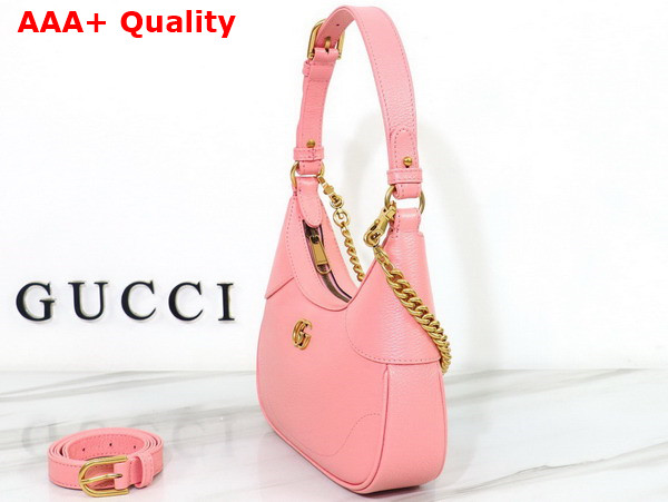 Gucci Aphrodite Small Shoulder Bag in Light Pink Leather 731817 Replica