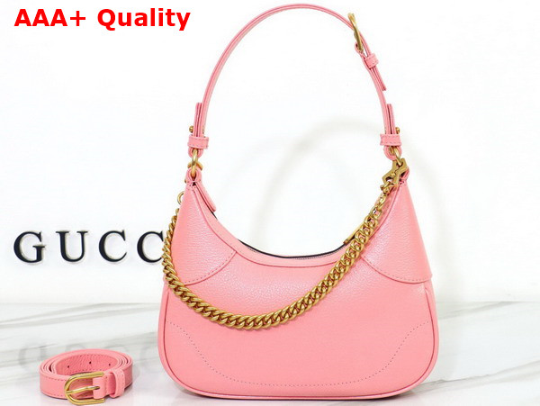 Gucci Aphrodite Small Shoulder Bag in Light Pink Leather 731817 Replica