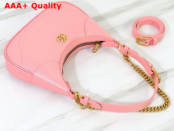 Gucci Aphrodite Small Shoulder Bag in Light Pink Leather 731817 Replica