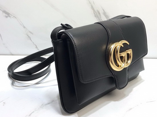 Gucci Arli Small Shoulder Bag in Black Leather 550129