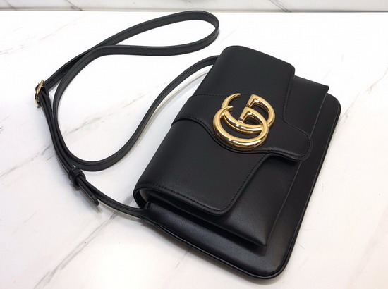 Gucci Arli Small Shoulder Bag in Black Leather 550129