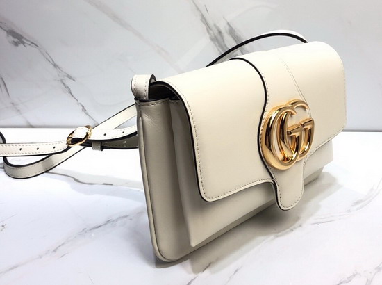 Gucci Arli Small Shoulder Bag in White Leather 550129