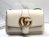 Gucci Arli Small Shoulder Bag in White Leather 550129