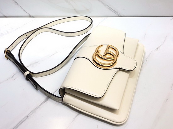 Gucci Arli Small Shoulder Bag in White Leather 550129