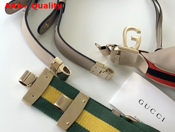 Gucci Attache Large Shoulder Bag in Oatmetal Leather 702823 Replica