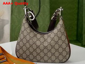 Gucci Attache Small Shoulder Bag Beige and Ebony GG Supreme Canvas 699409 Replica