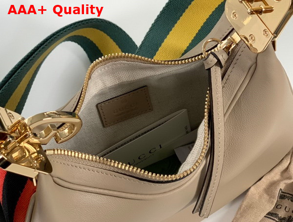 Gucci Attache Small Shoulder Bag Oatmetal Leather 699409 Replica