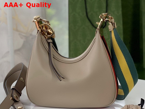 Gucci Attache Small Shoulder Bag Oatmetal Leather 699409 Replica