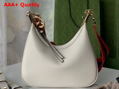 Gucci Attache Small Shoulder Bag in White Leather 699409 Replica