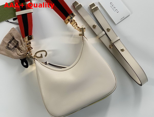 Gucci Attache Small Shoulder Bag in White Leather 699409 Replica