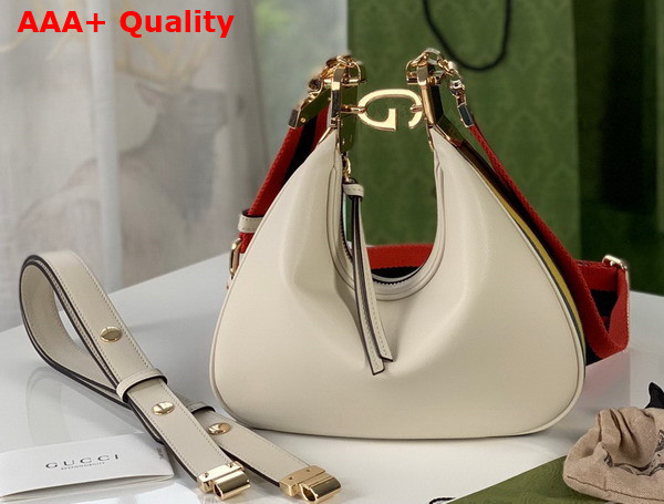 Gucci Attache Small Shoulder Bag in White Leather 699409 Replica