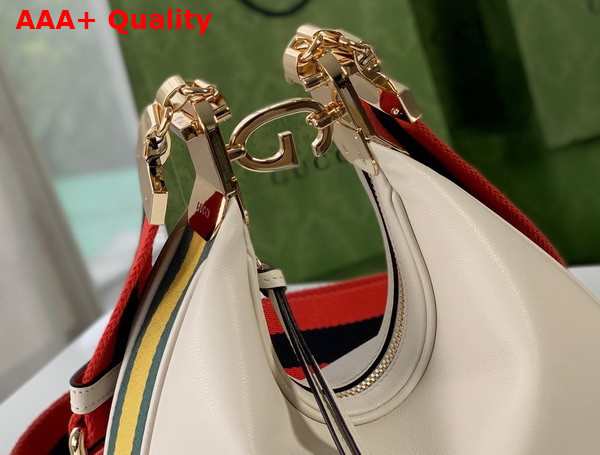 Gucci Attache Small Shoulder Bag in White Leather 699409 Replica