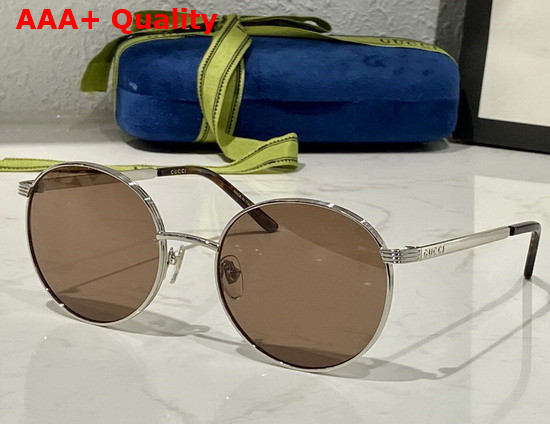 Gucci Aviator Frame Sunglasses Blue and Silver Replica