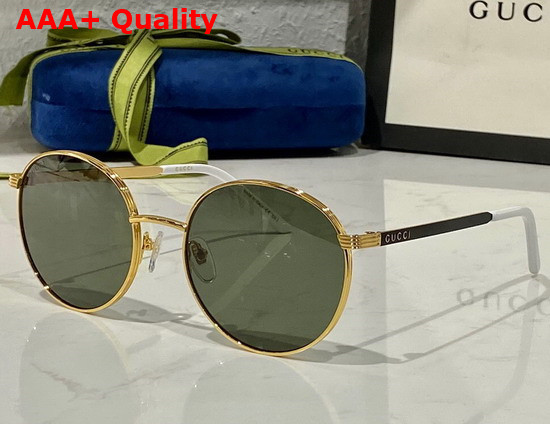 Gucci Aviator Frame Sunglasses Blue and Silver Replica