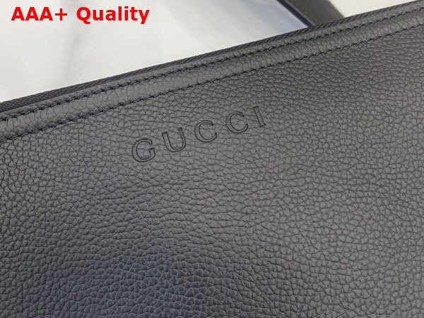 Gucci B Small Crossbody Bag in Black Soft Grainy Leather 801887 Replica