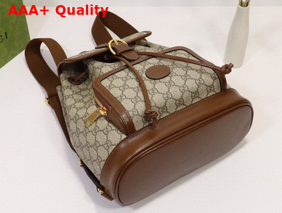 Gucci Backpack with Interlocking G Beige and Ebony GG Supreme Canvas 674147 Replica