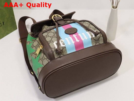 Gucci Backpack with Interlocking G GG Supreme Canvas with Gentum Stars G and Web Print 674147 Replica