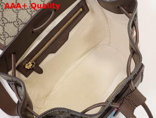 Gucci Backpack with Interlocking G GG Supreme Canvas with Gentum Stars G and Web Print 674147 Replica