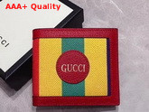 Gucci Baiadera Stripe Canvas Bi fold Wallet 625600 Replica