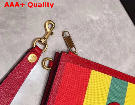 Gucci Baiadera Stripe Canvas Pouch 625602 Replica