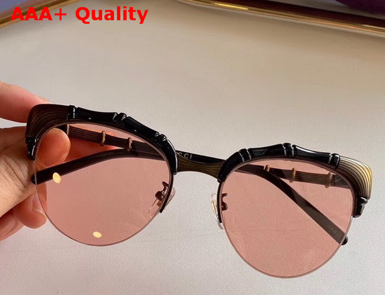 Gucci Bamboo Effect Cat Eye Sunglasses Replica