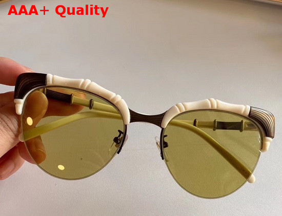 Gucci Bamboo Effect Cat Eye Sunglasses Replica