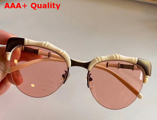 Gucci Bamboo Effect Cat Eye Sunglasses Replica