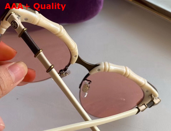 Gucci Bamboo Effect Cat Eye Sunglasses Replica