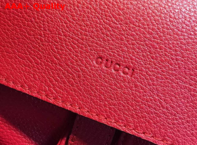 Gucci Bamboo Leather Backpack in Red Replica