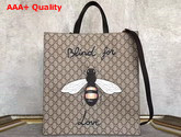 Gucci Bee Print Soft GG Supreme Tote Replica