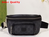 Gucci Belt Bag with Interlocking G in Black GG Supreme Canvas 682933 Replica