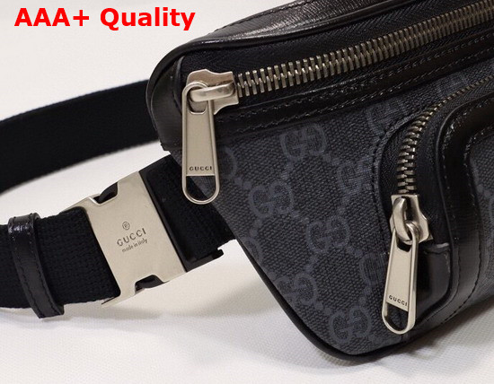 Gucci Belt Bag with Interlocking G in Black GG Supreme Canvas 682933 Replica