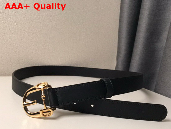 Gucci Belt with Horsebit Buckle Black Leather 633125 Replica