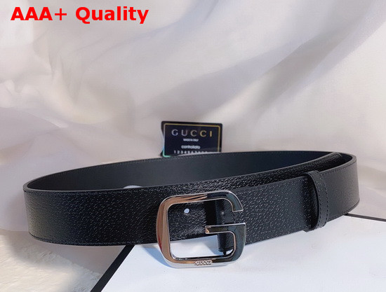 Gucci Belt with Square G Buckle Black Leather Replica