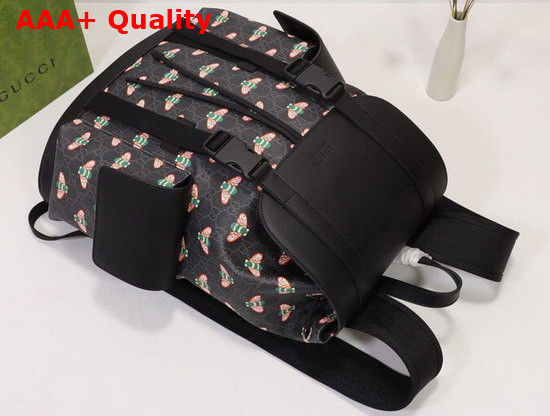 Gucci Bestiary Backpack with Bees Black GG Supreme Canvas 495563 Replica