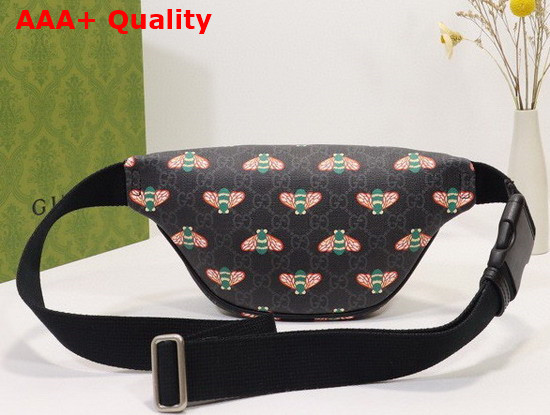 Gucci Bestiary Belt Bag with Bees Black GG Supreme Canvas 675181 Replica