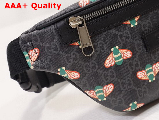 Gucci Bestiary Belt Bag with Bees Black GG Supreme Canvas 675181 Replica