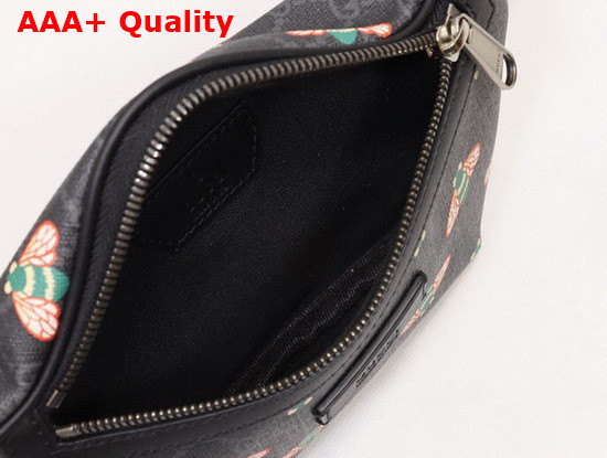 Gucci Bestiary Belt Bag with Bees Black GG Supreme Canvas 675181 Replica