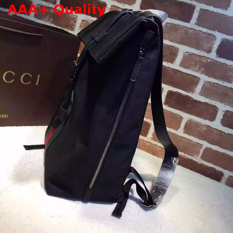 Gucci Black Techno Canvas Backpack Replica