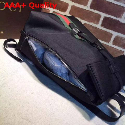 Gucci Black Techno Canvas Backpack Replica