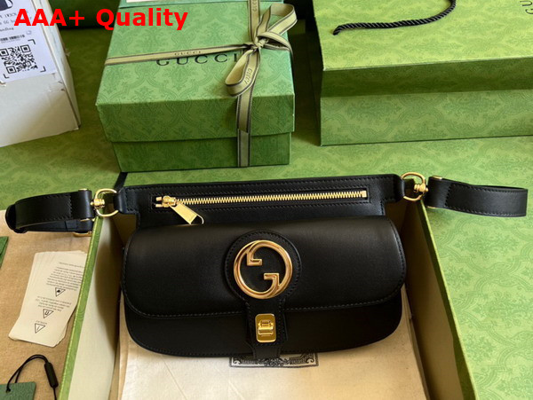 Gucci Blondie Belt Bag in Black Leather 718154 Replica