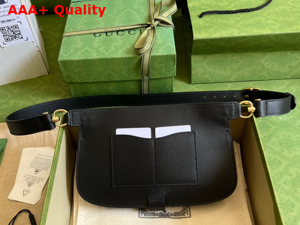 Gucci Blondie Belt Bag in Black Leather 718154 Replica