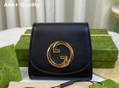 Gucci Blondie Medium Chain Wallet in Black Leather 725219 Replica