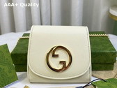 Gucci Blondie Medium Chain Wallet in White Leather 725219 Replica