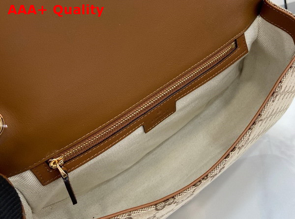 Gucci Blondie Medium Top Handle Bag in Beige and Dark Brown Original GG Canvas 815716 Replica