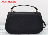 Gucci Blondie Medium Top Handle Bag in Black Smooth Leather 815716 Replica