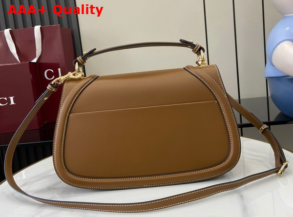 Gucci Blondie Medium Top Handle Bag in Brown Smooth Leather 815716 Replica