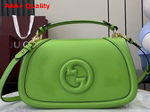 Gucci Blondie Medium Top Handle Bag in Green Leather 815716 Replica